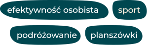 efektywność osobista, sport, podróżowanie, planszówki